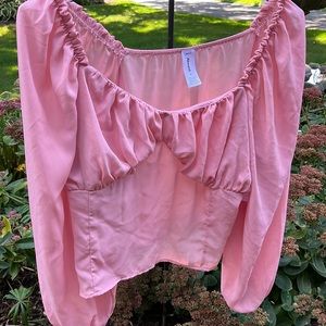 Women’s 3X Abound blouse pink